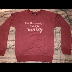 “On Thursday’s We Eat Turkey” sweater
